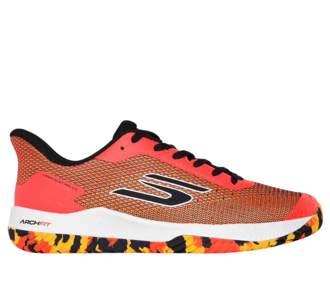 Skechers GO Pickleball Viper Court Pro 2.0 Pickleball Shoes (Orange)