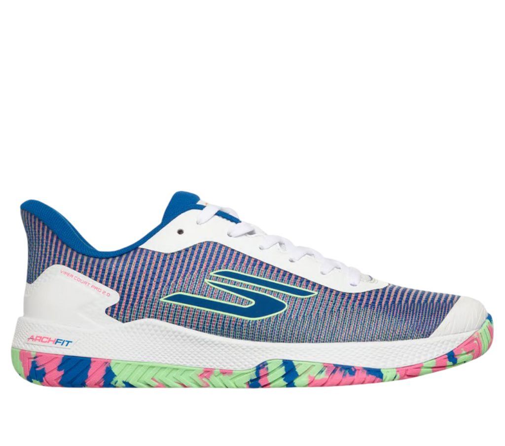 Skechers GO Pickleball Viper Court Pro 2.0 Pickleball Shoes (Pink/Light Blue)