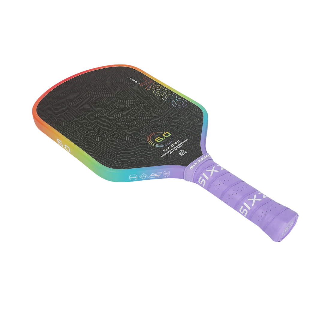 Six Zero Coral Rainbow Standard Pickleball Paddle