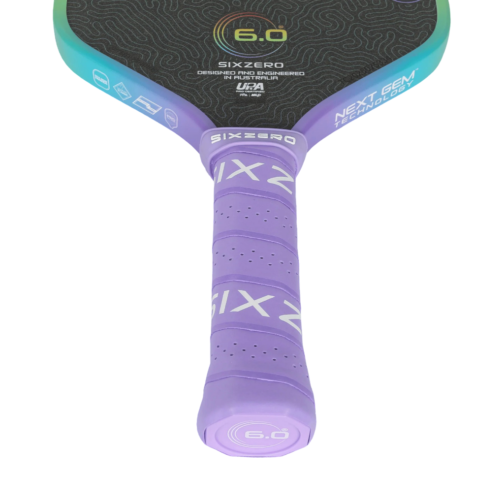 Six Zero Coral Rainbow Pro Pickleball Paddle - Limited Edition
