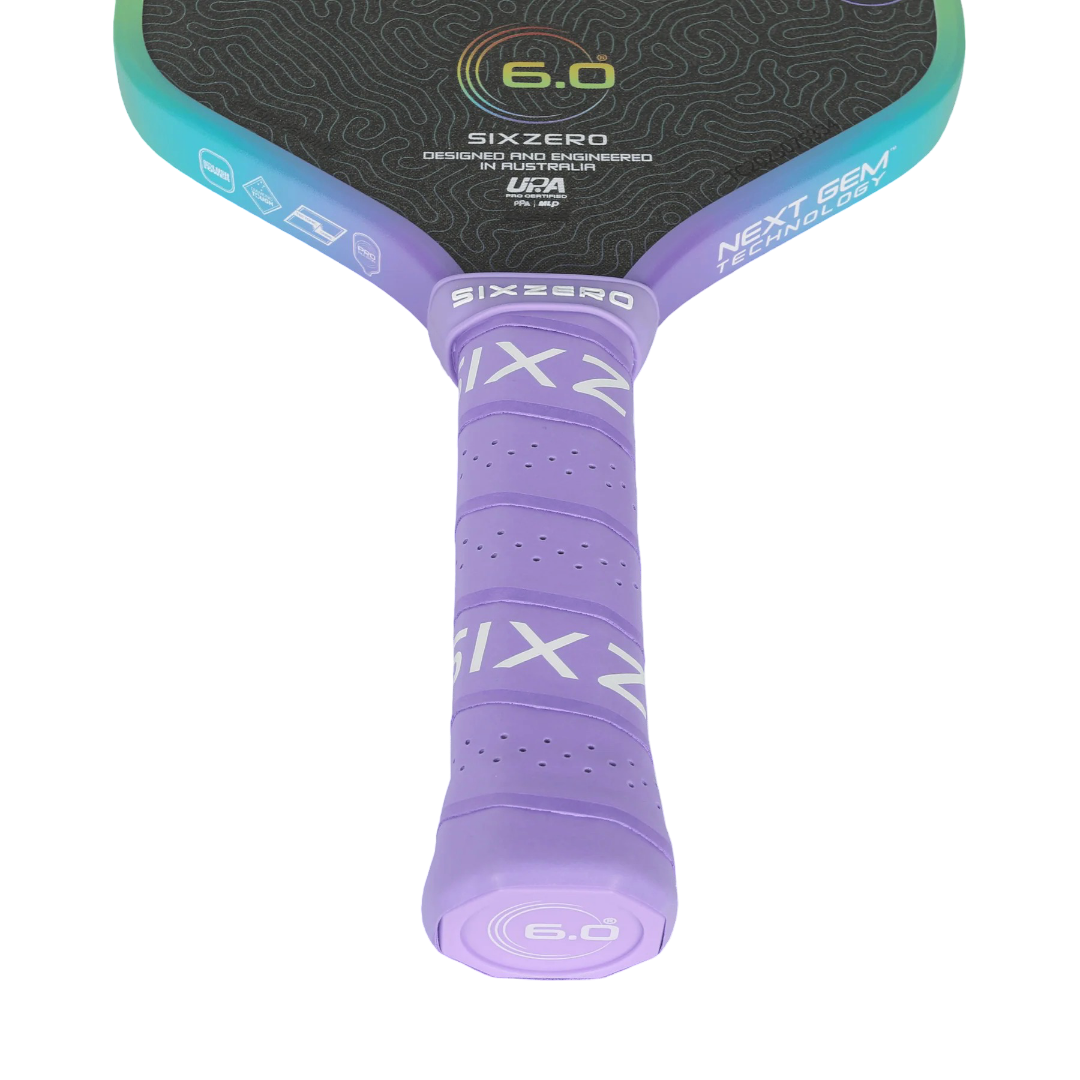 Six Zero Coral Rainbow Pro Pickleball Paddle - Limited Edition