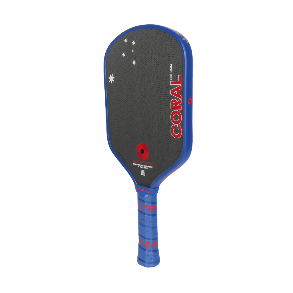Six Zero Coral ANZAC Edition Pickleball Paddle