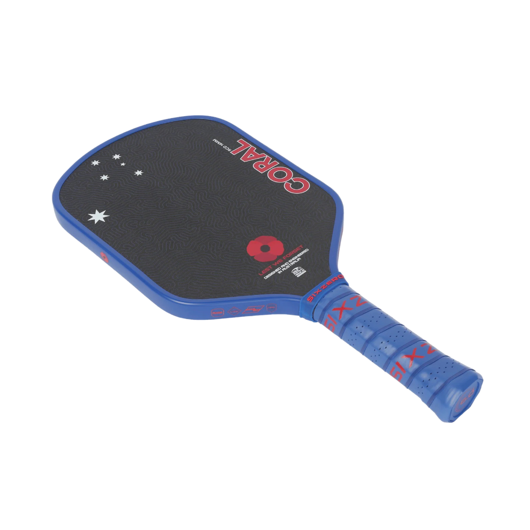 Six Zero Coral ANZAC Edition Pickleball Paddle