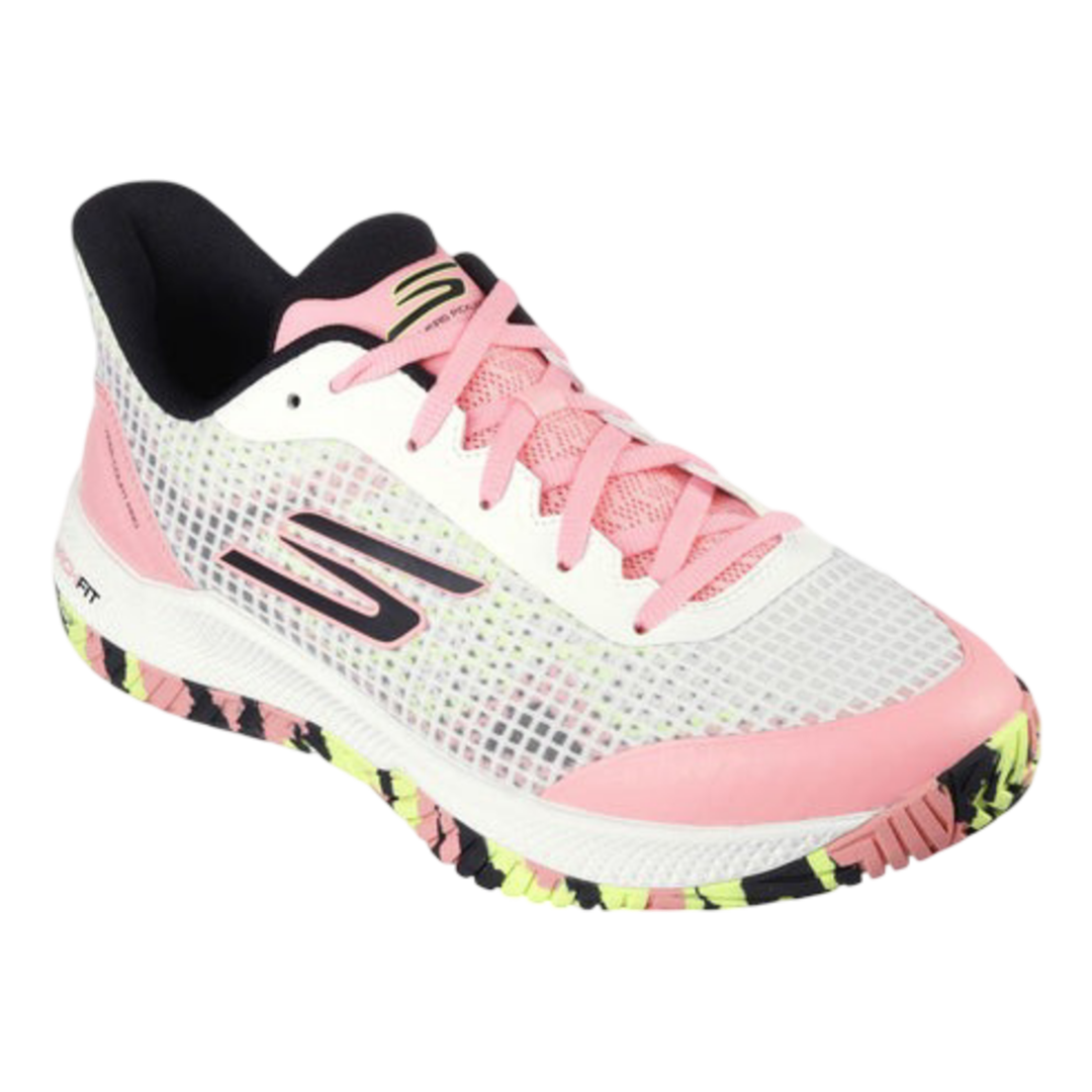 Skechers GO Pickleball Viper Court Pro Pickleball Shoes (Pink/White)