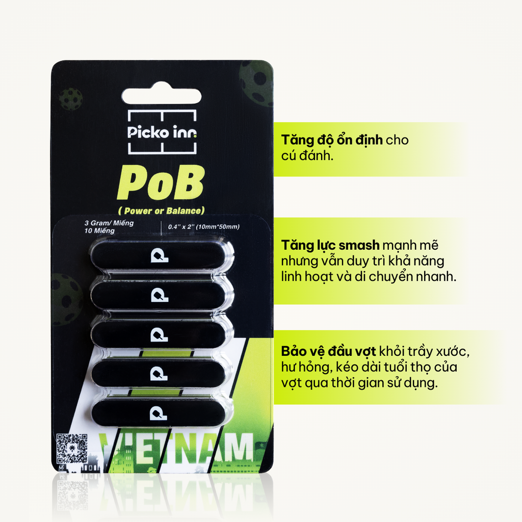 Picko Inn Power or Balance (PoB) Pickleball Paddle Lead Tape