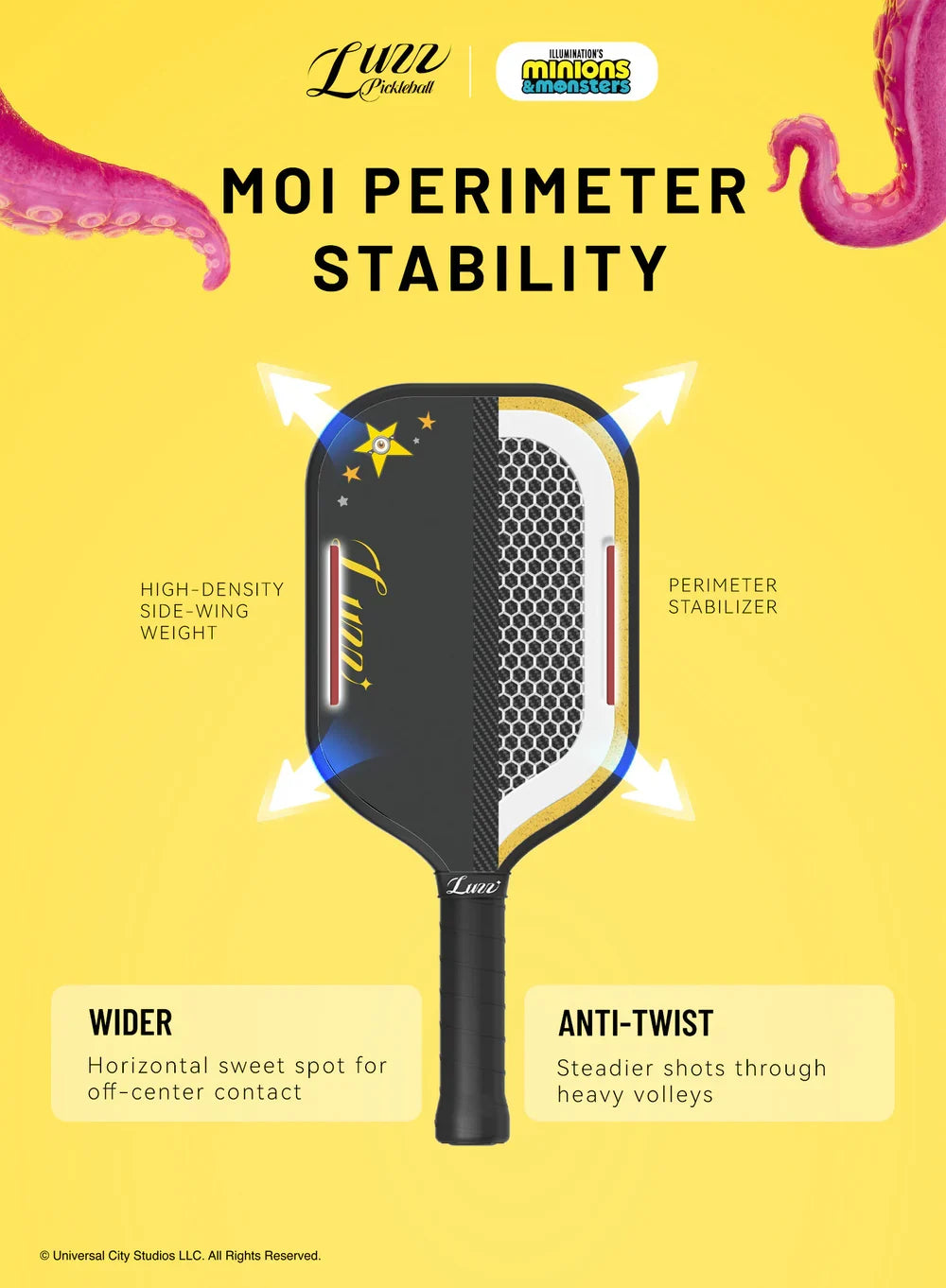 Luzz Minions Cannon2 M1 Pickleball Paddle