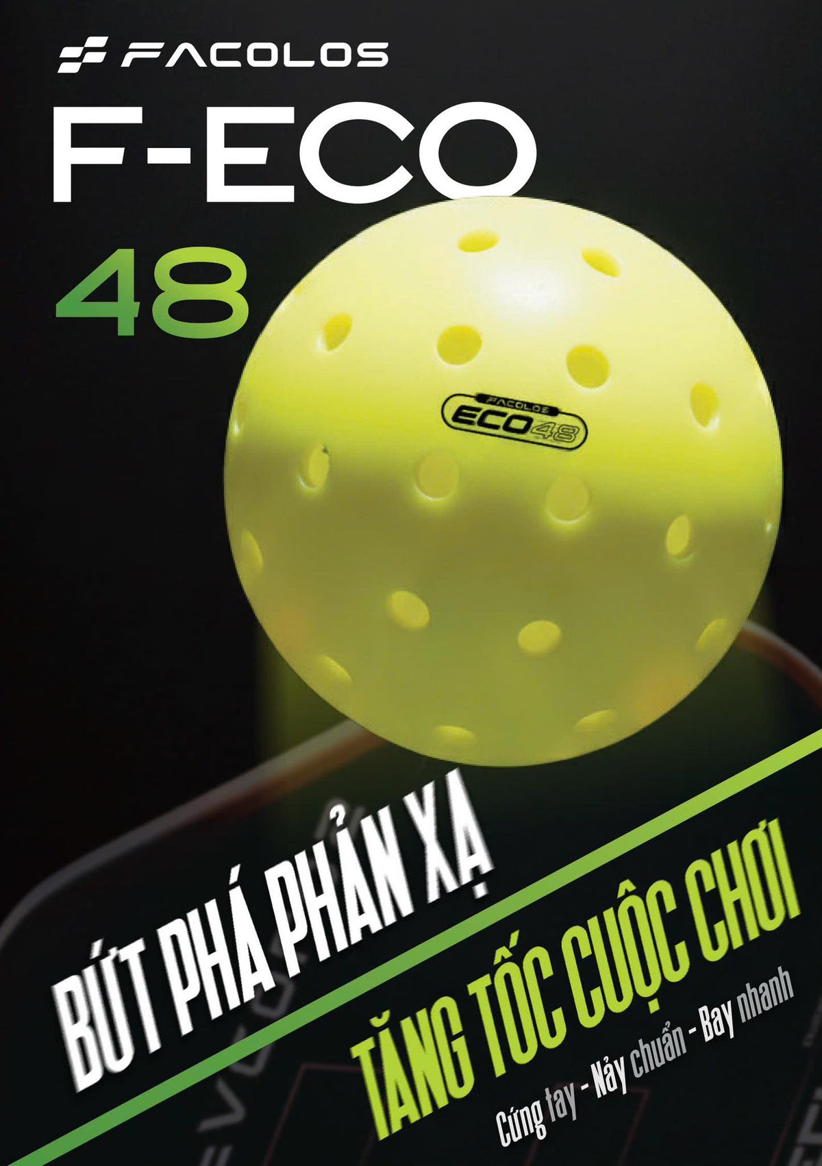 Facolos F-Eco 48 Pickleball Ball