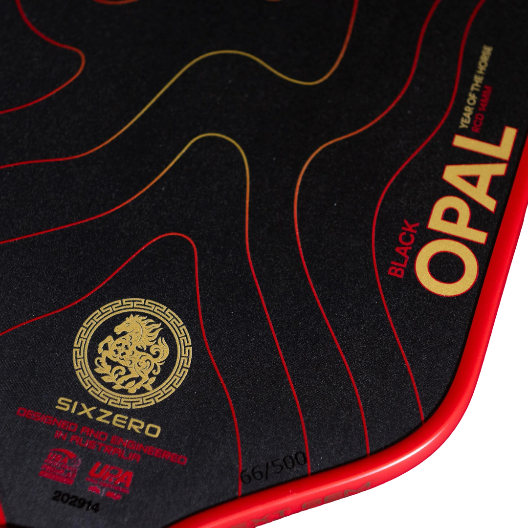 Six Zero Black Opal Pickleball Paddle - 2026 Edition