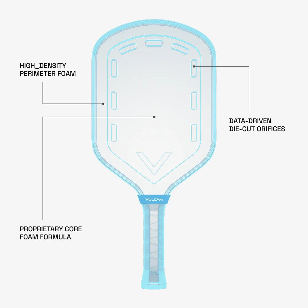 Vulcan Chapter 01 Dark Matter Pickleball Paddle | Hybrid