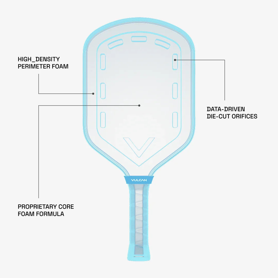 Vulcan Chapter 01 Dark Matter Pickleball Paddle | Hybrid