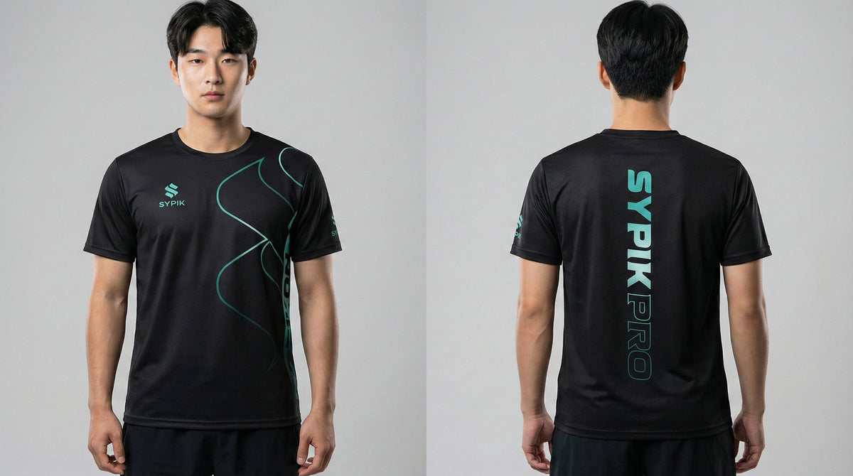 Áo Thi Đấu Pickleball Sypik Triton 5 - Black Edition