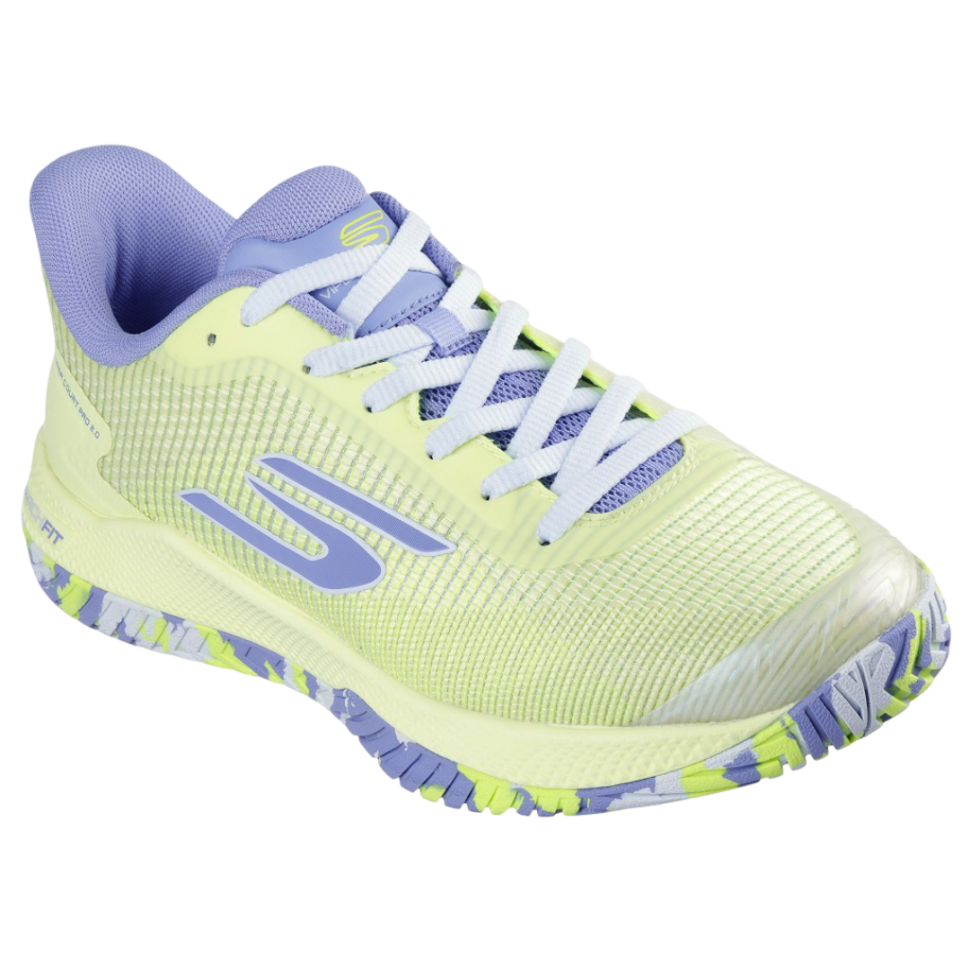 Skechers GO Pickleball Viper Court Pro 2.0 Shoes (Lime Lavender)