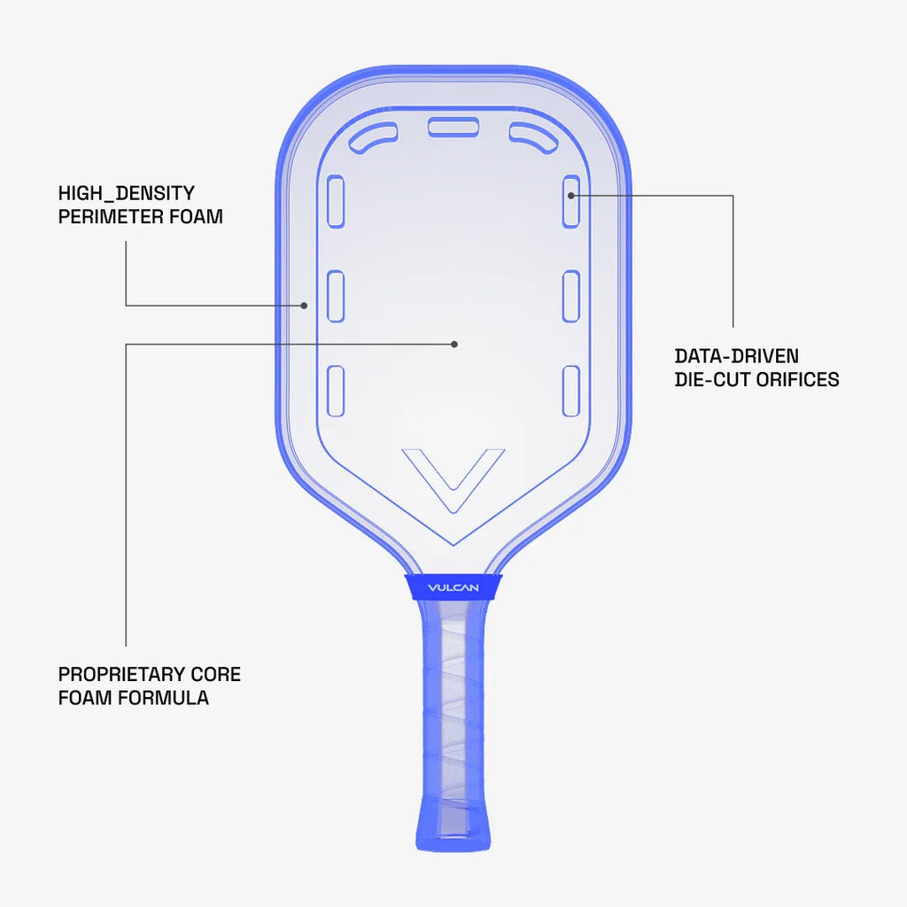 Vulcan Chapter 01 Kyrgios Pickleball Paddle | Elongated