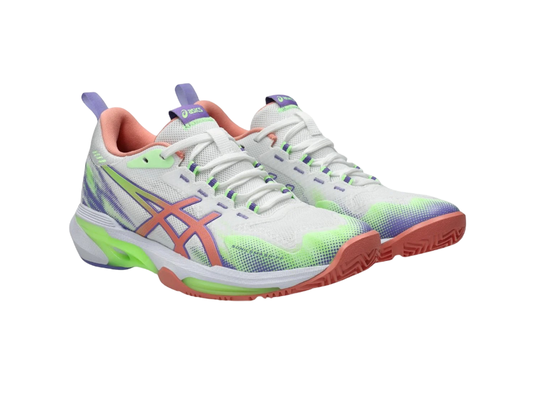 Asics Sonic Smash FF Pickleball Shoes | White / Guava
