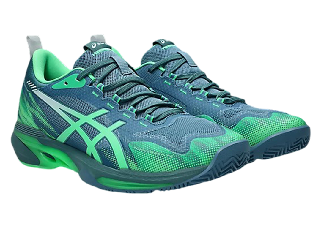 Asics Sonic Smash FF Pickleball Shoes | Saba Blue / Vital Green