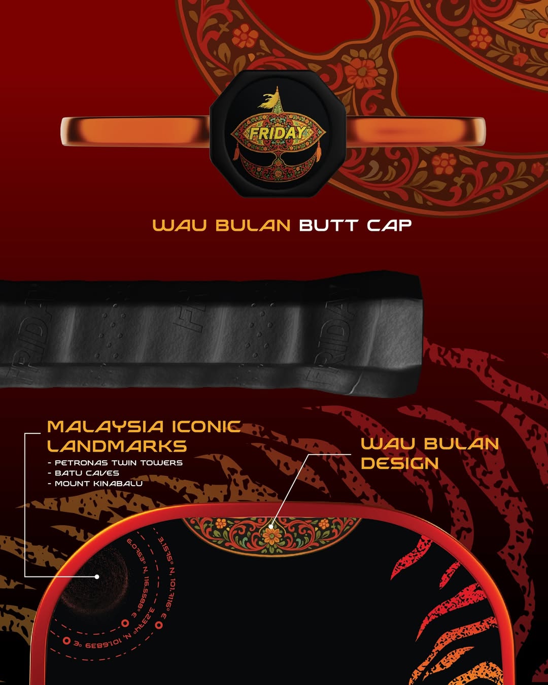 Friday AURA PRO x DinkLab Malaysia Limited Edition Pickleball Paddle