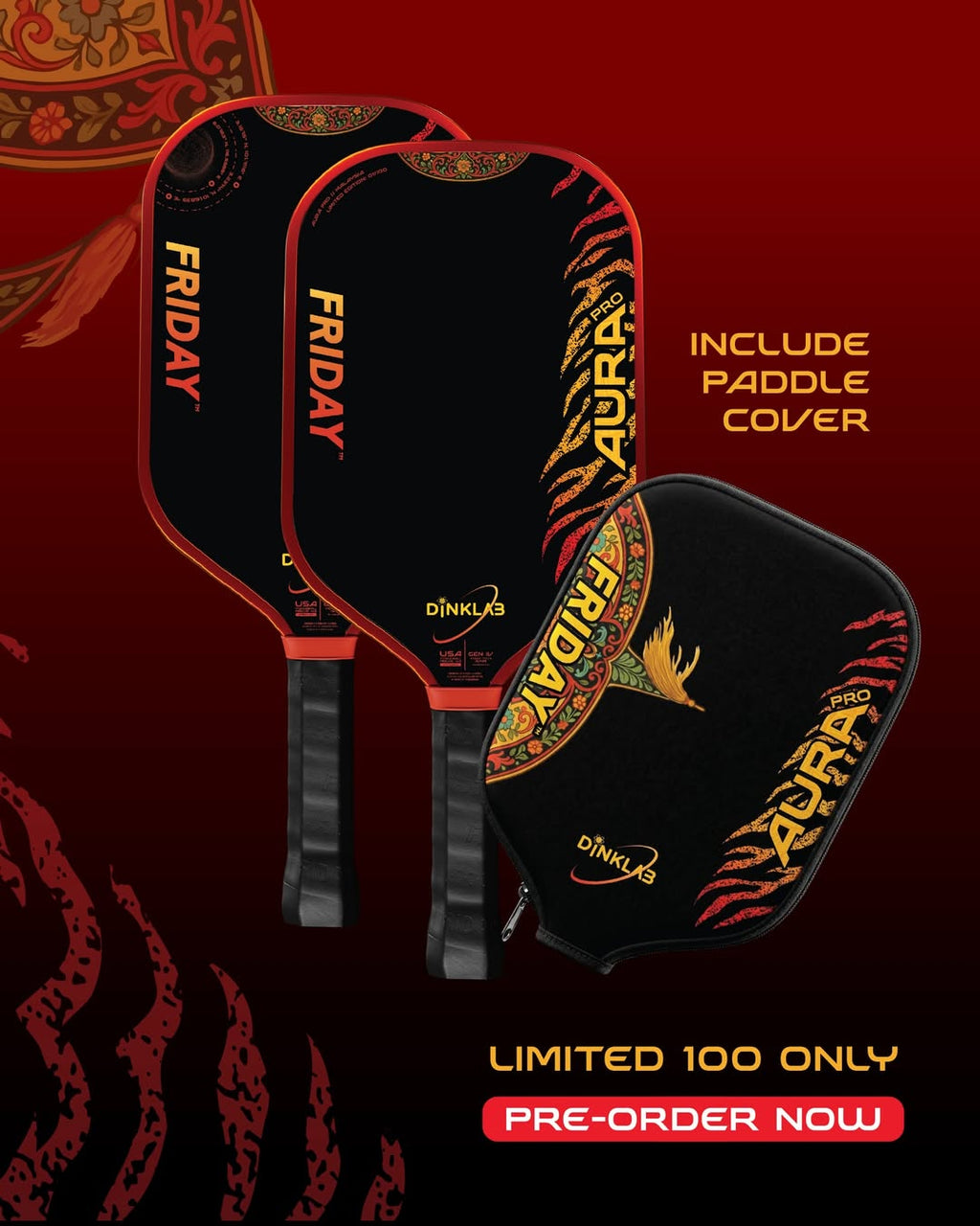 Friday AURA PRO x DinkLab Malaysia Limited Edition Pickleball Paddle