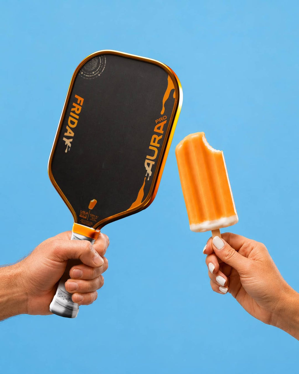 Friday AURA PRO Metallic Orange Creamsicle Kit Pickleball Paddle