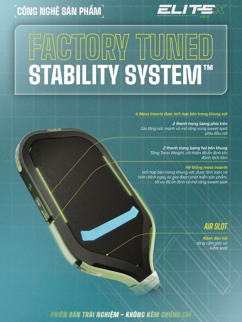 Facolos EliteX v2.0 Pickleball Paddle