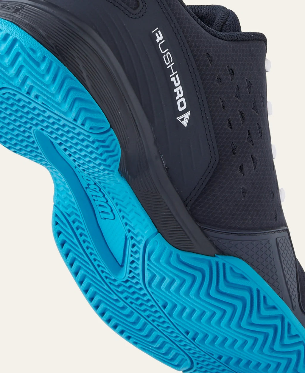 Wilson Junior Rush Pro L 'Navy Blaze' Pickleball Shoes