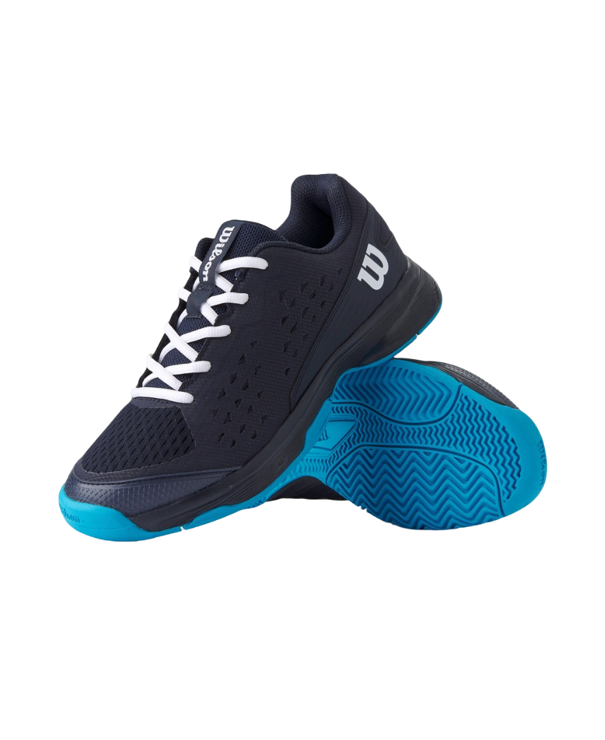 Wilson Junior Rush Pro L 'Navy Blaze' Pickleball Shoes