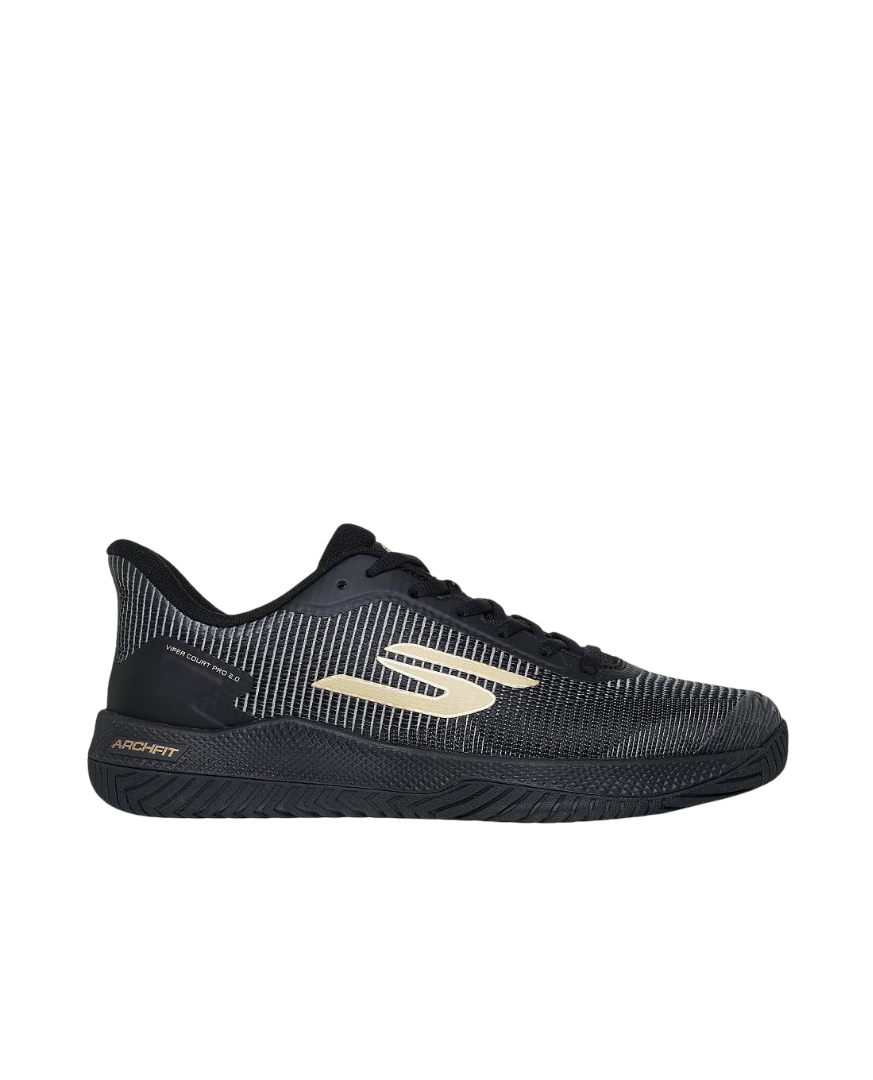 Skechers GO Pickleball Viper Court Pro 2.0 Shoes (Black/Gold)