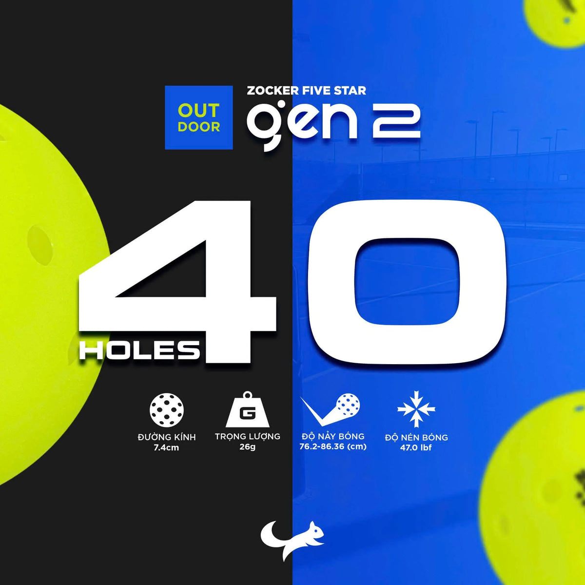 Zocker Five Star Gen 2 Tournament Pickleball