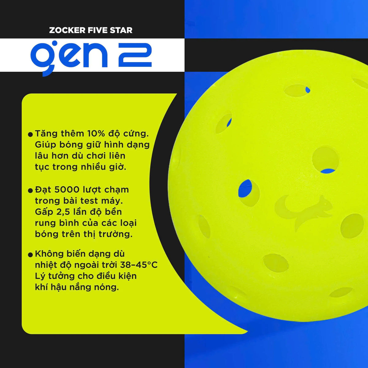 Zocker Five Star Gen 2 Tournament Pickleball