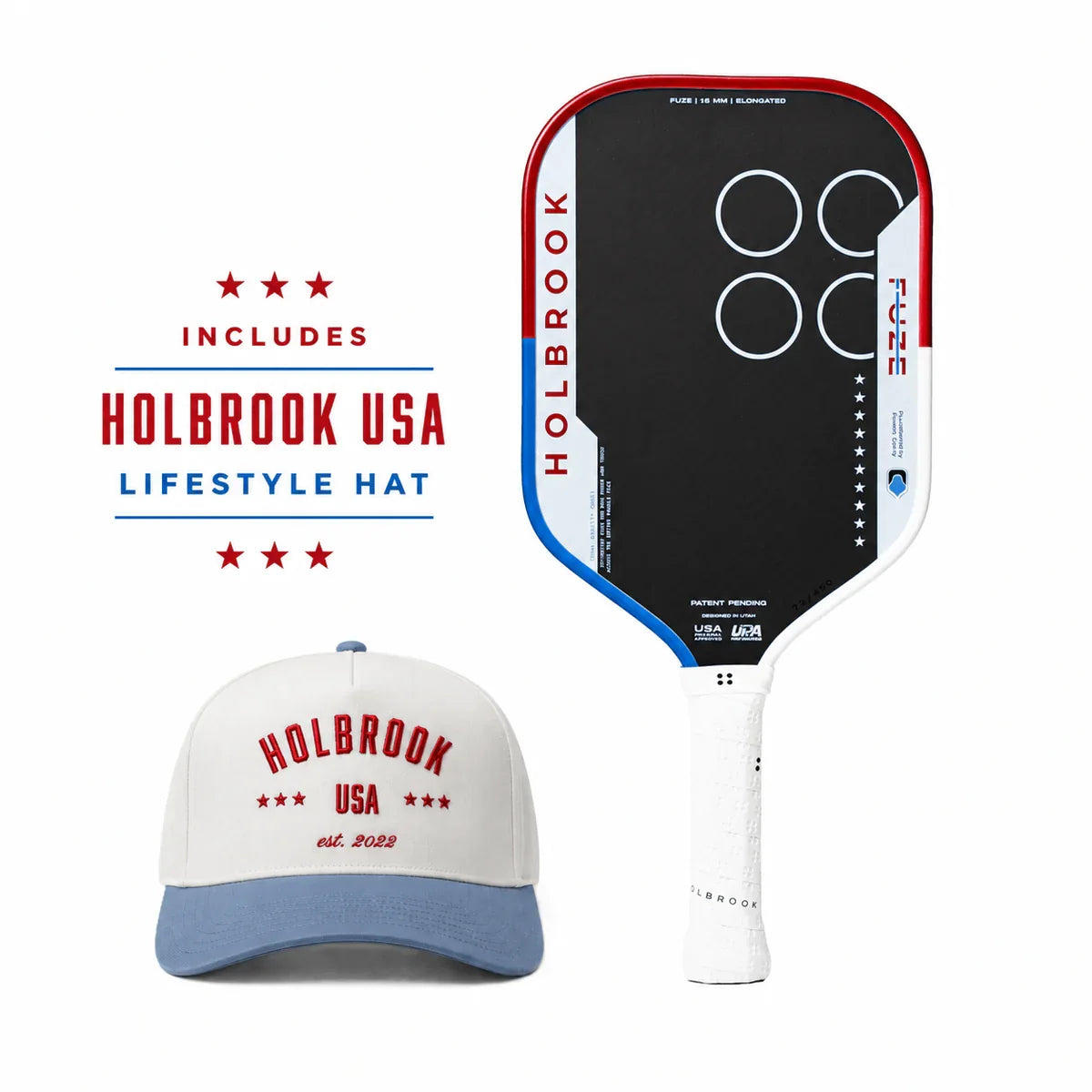 Holbrook American Fuze Pickleball Paddle - Elongated
