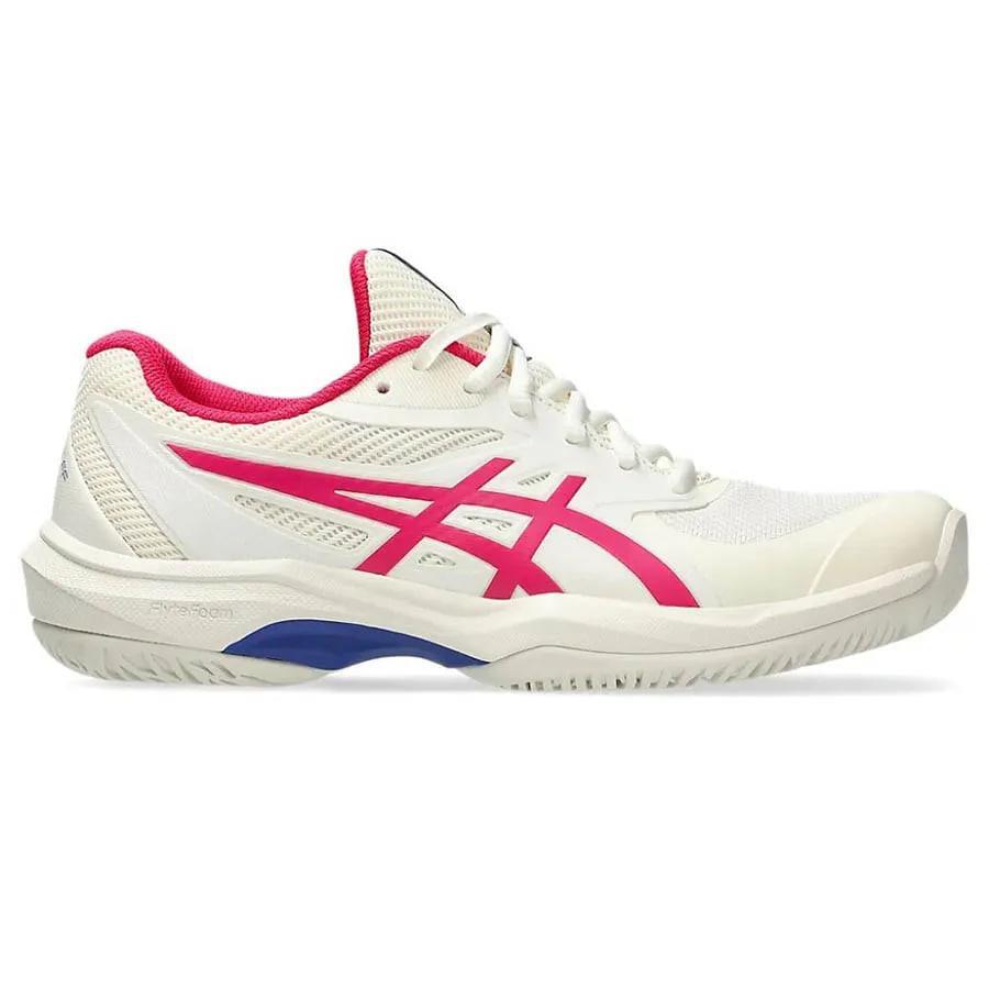 Asics Gel-Game FF Pickleball Shoes - Cream / Bright Rose