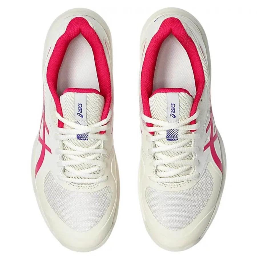 Asics Gel-Game FF Pickleball Shoes - Cream / Bright Rose