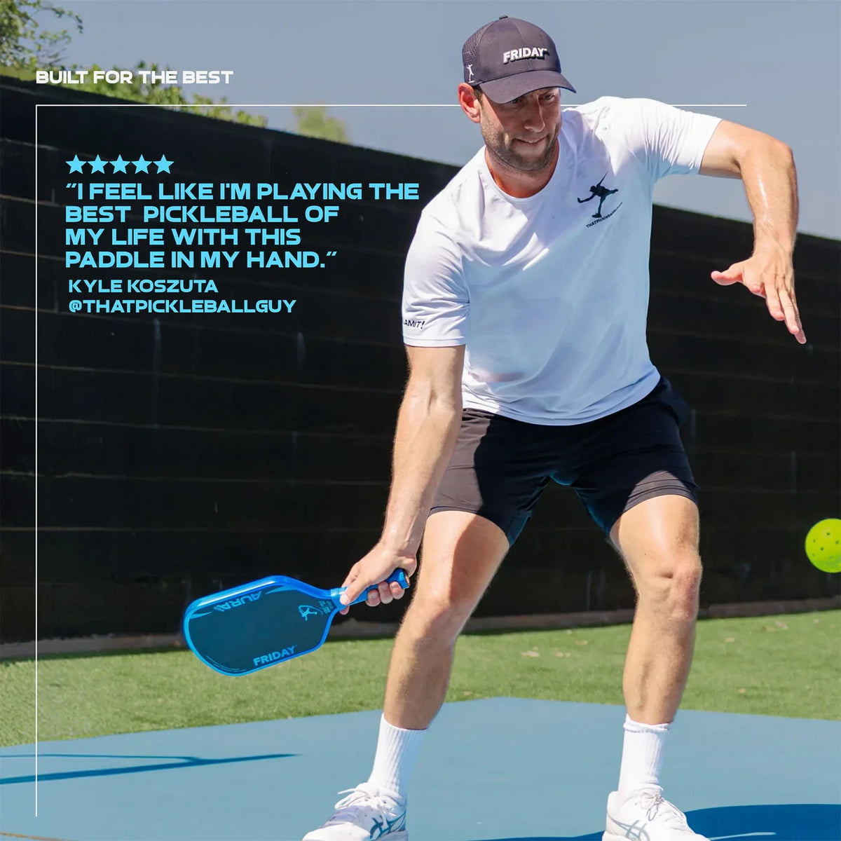 Friday AURA PRO Cobalt TPS Kit Metallic Colorways Pickleball Paddle