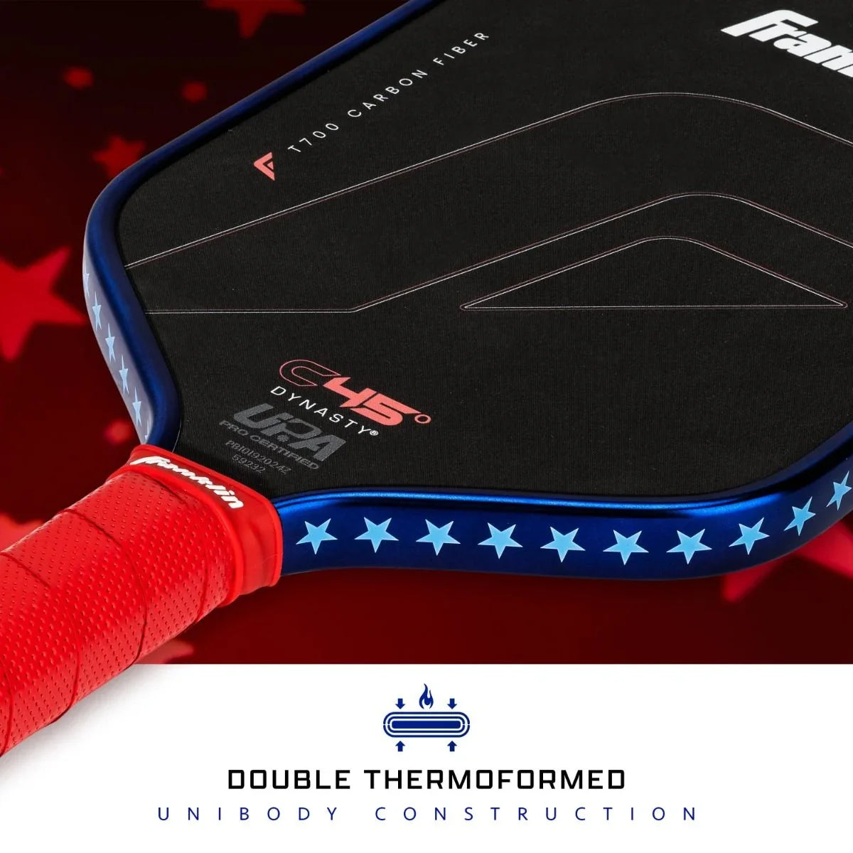Franklin C45° Dynasty Red White & Blue Pickleball Paddle