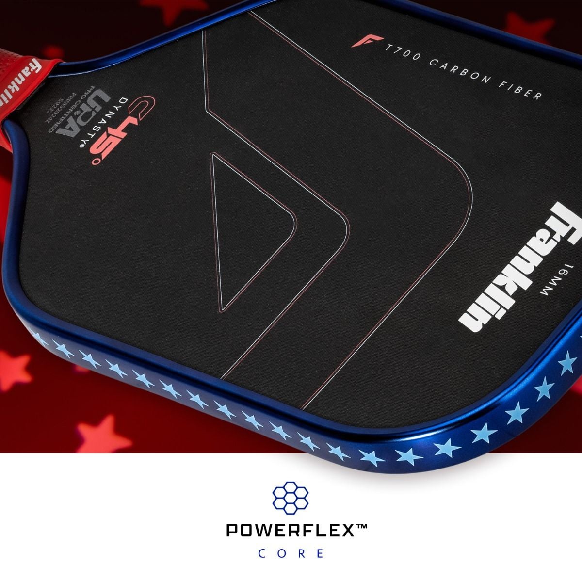 Franklin C45° Dynasty Red White & Blue Pickleball Paddle