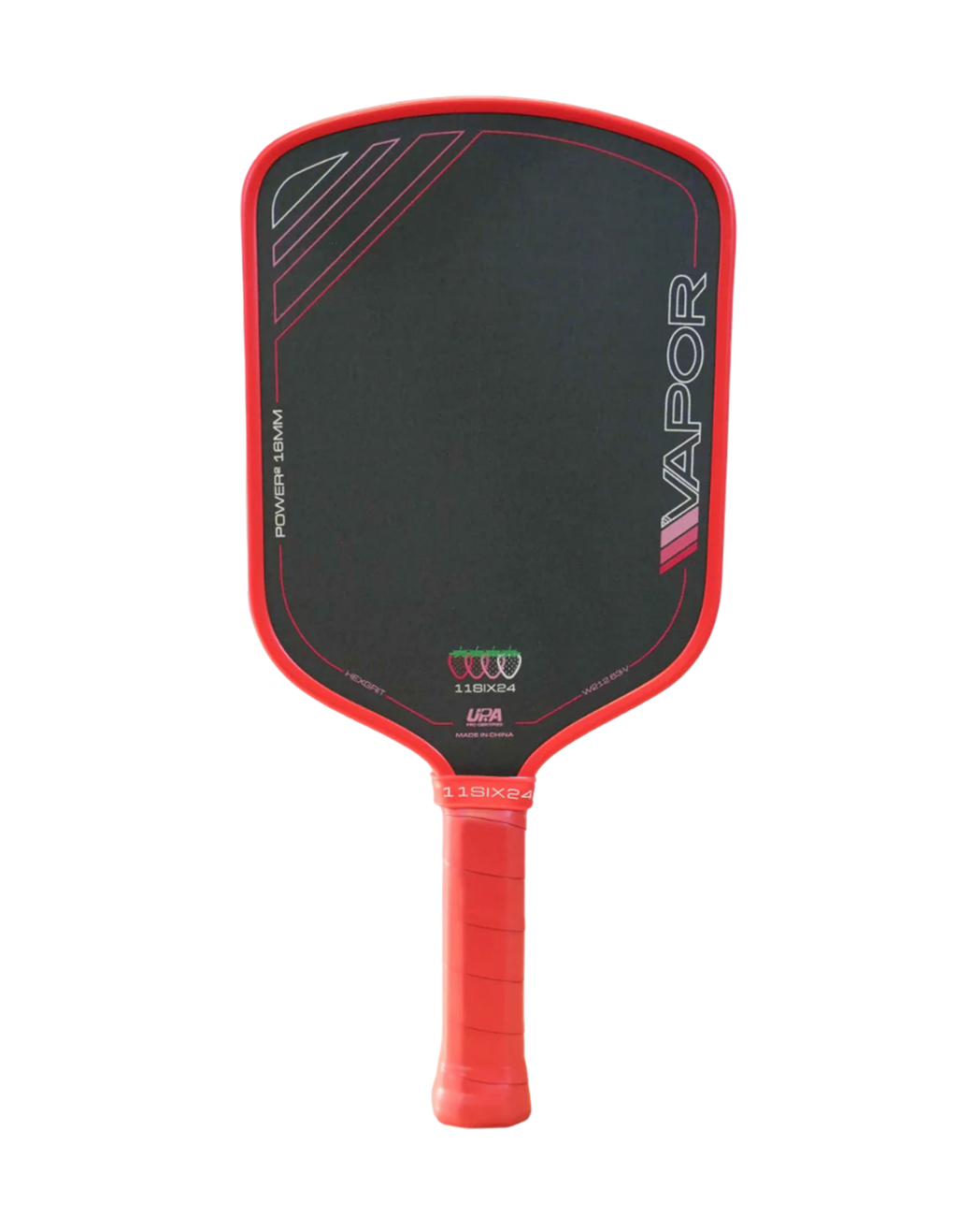 11Six24 Vapor Power 2 Pickleball Paddle | Strawberry Edition