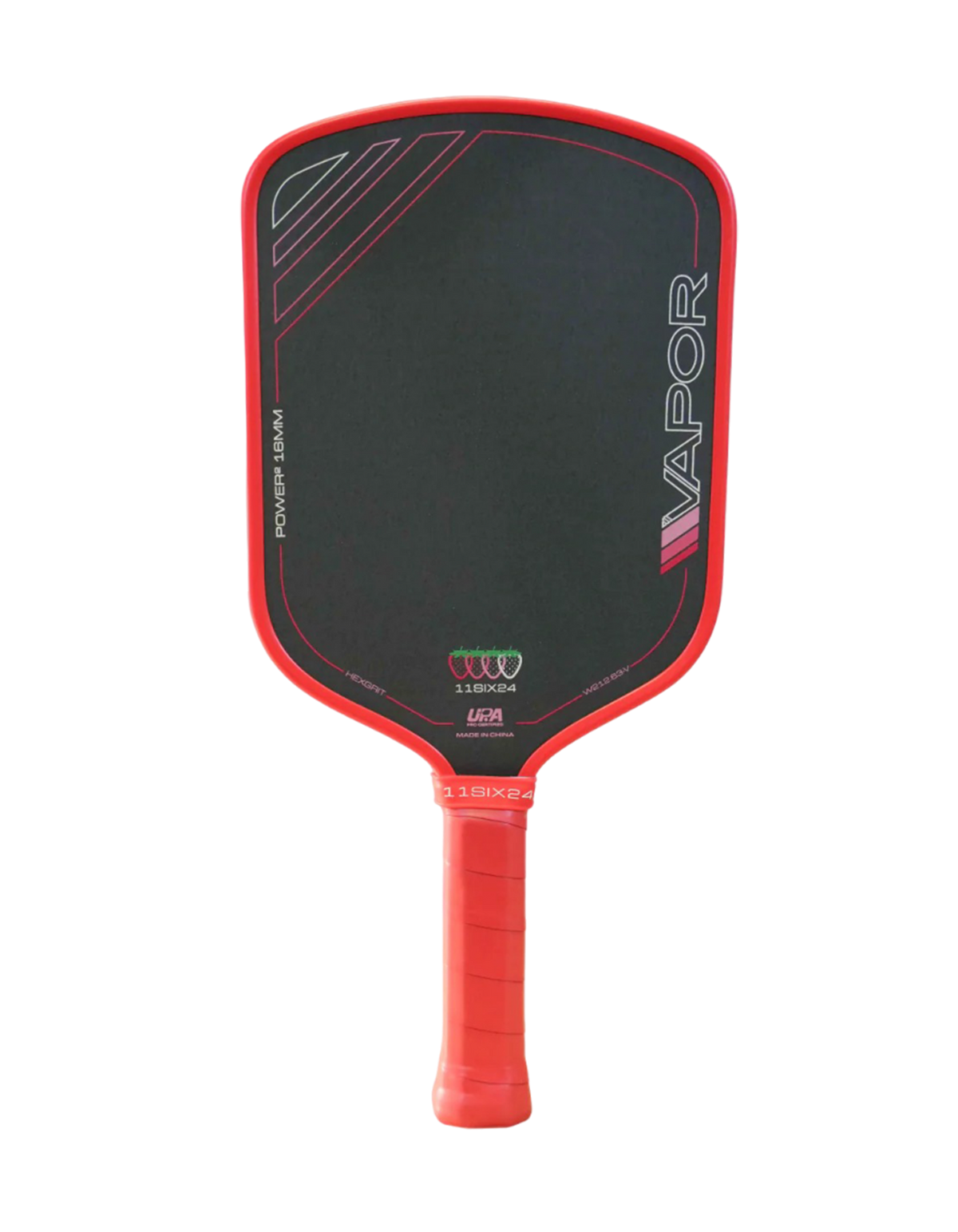 11Six24 Vapor Power 2 Pickleball Paddle | Strawberry Edition