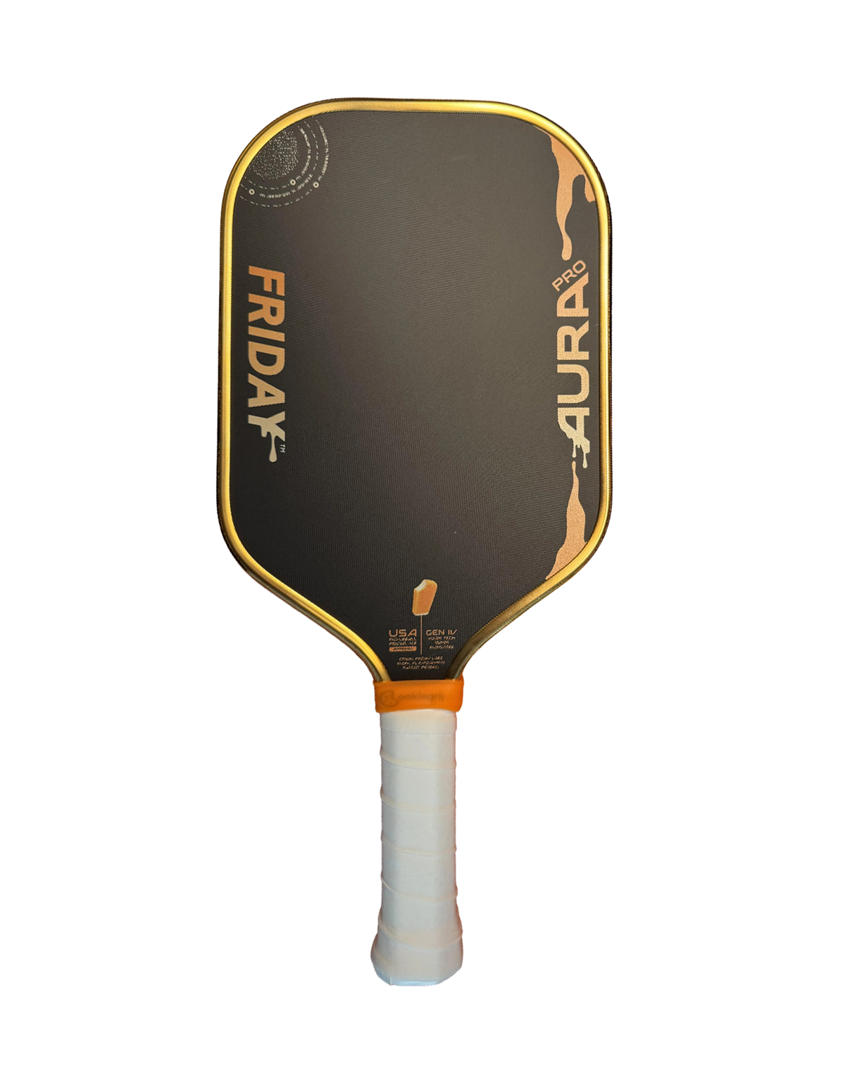 Friday AURA PRO Metallic Orange Creamsicle Kit Pickleball Paddle