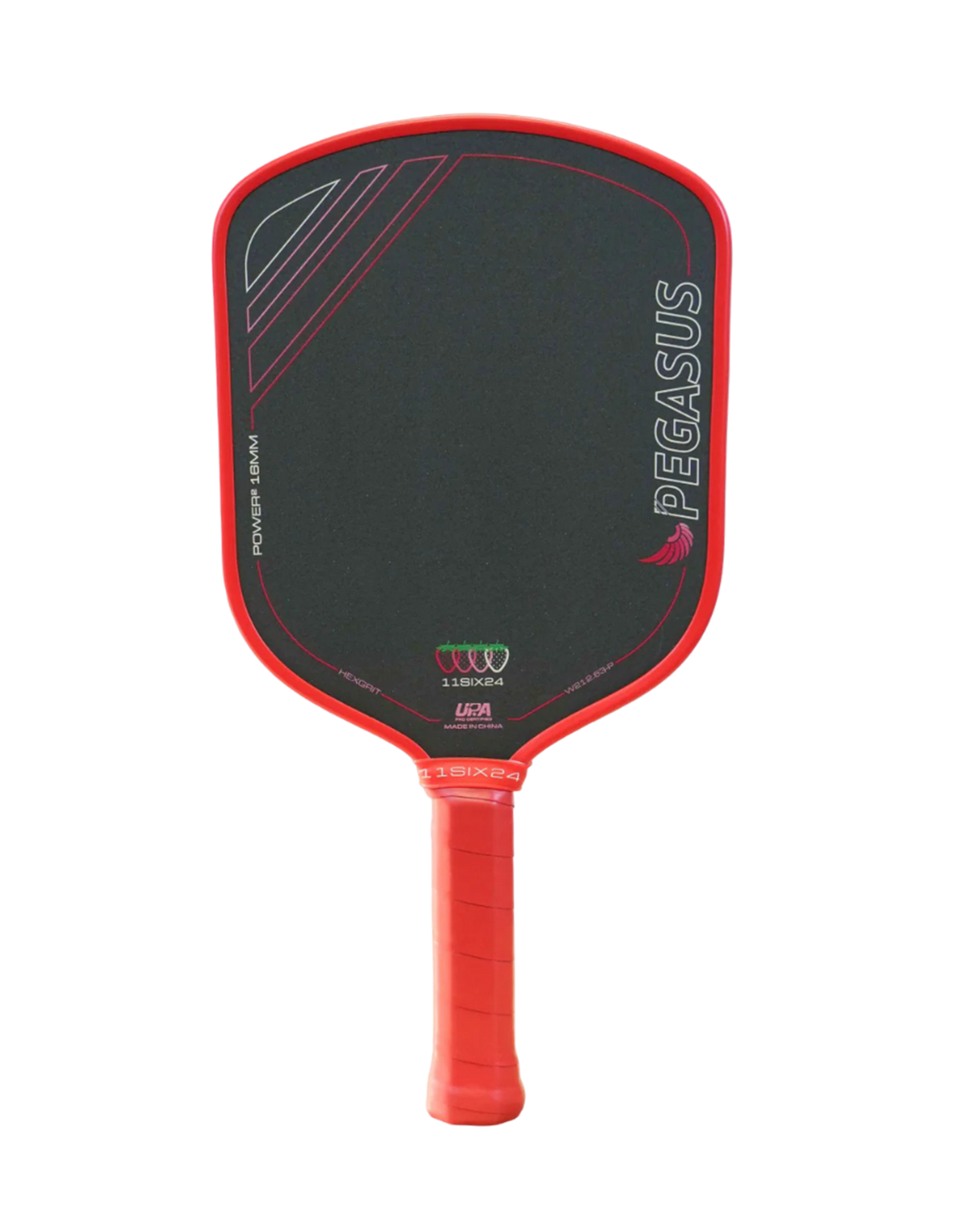 11Six24 Pegasus Power 2 Pickleball Paddle | Strawberry Edition