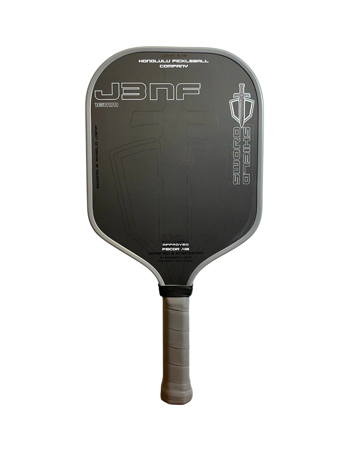 Honolulu SWORD & SHIELD J3NF Pickleball Paddle