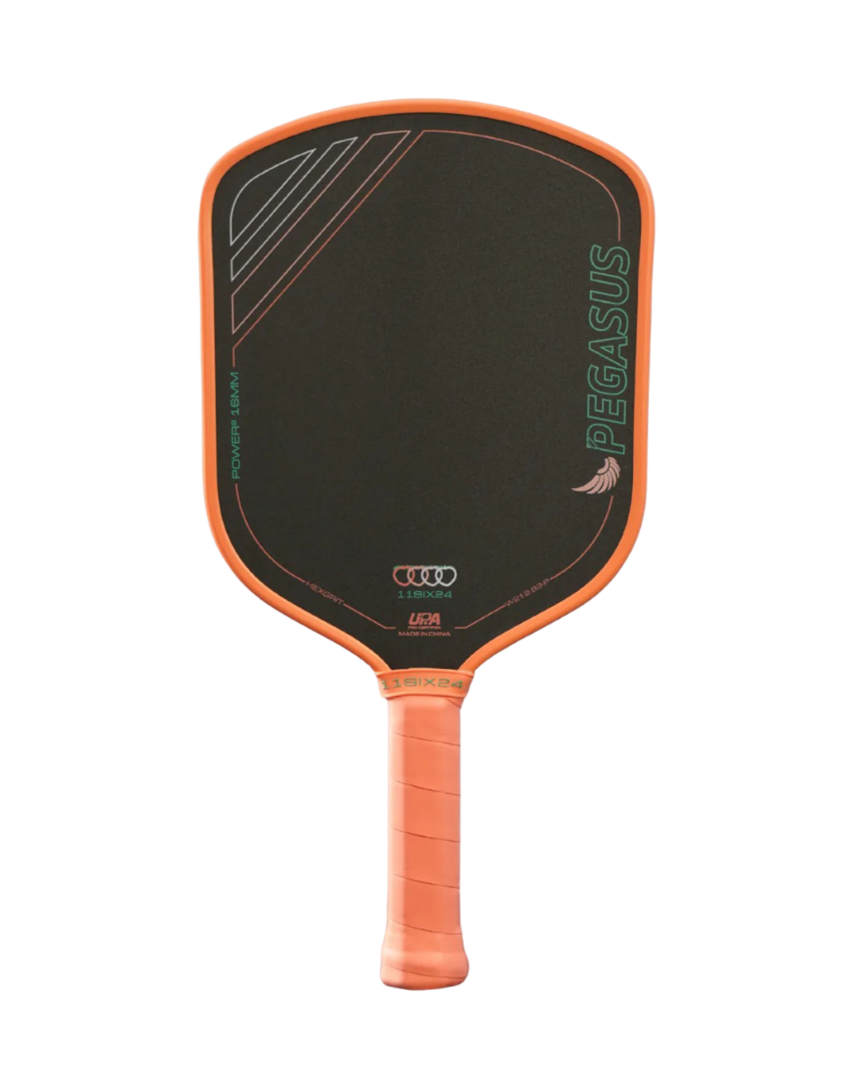 11Six24 Pegasus Power 2 Pickleball Paddle | Peach Edition