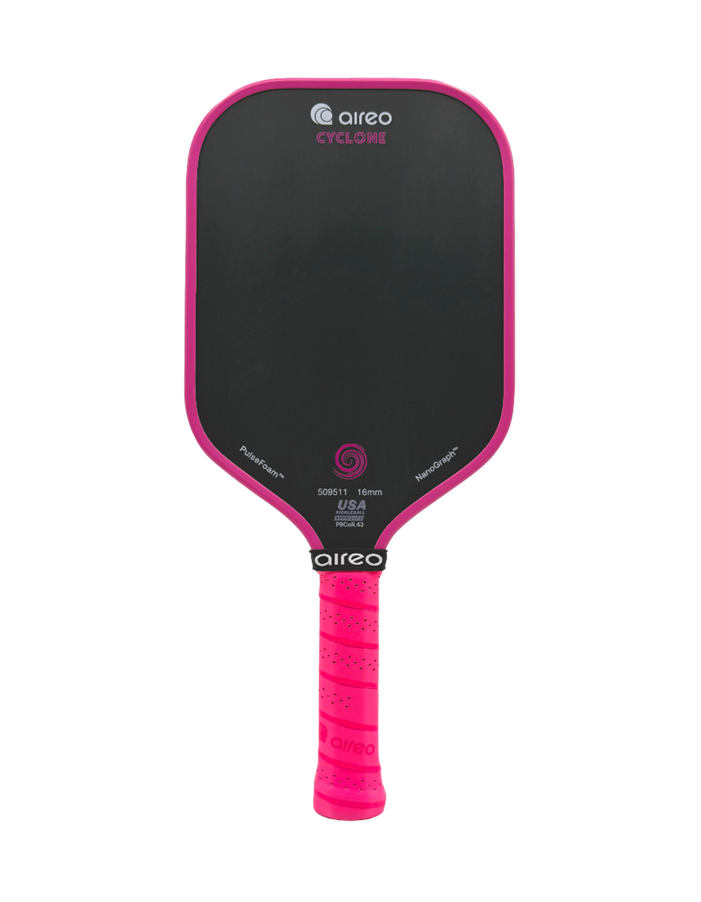 AIREO Cyclone Hot Pink Pickleball Paddle