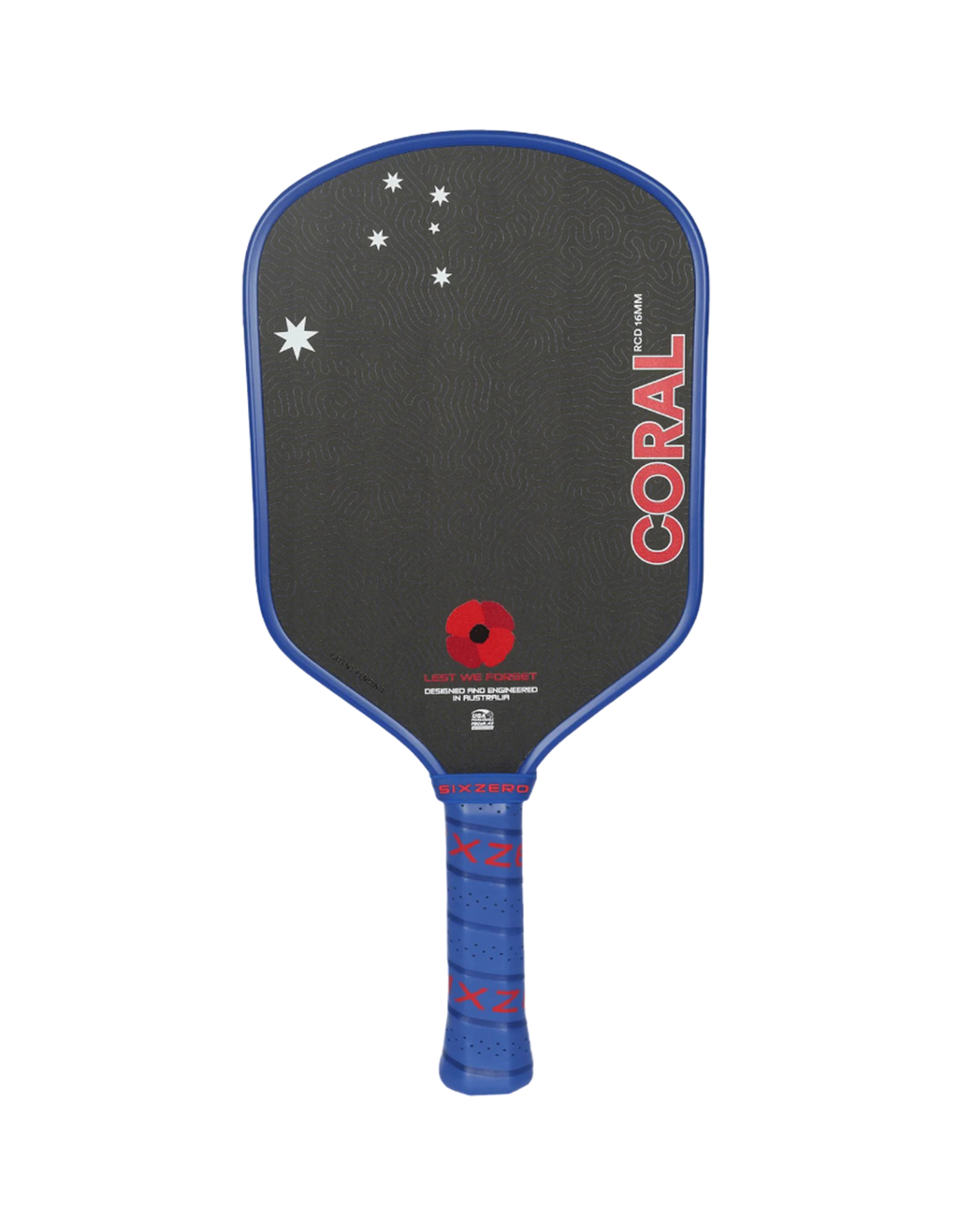 Six Zero Coral ANZAC Edition Pickleball Paddle