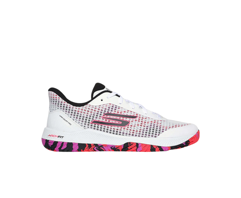 Skechers GO Pickleball Viper Court Pro 2.0 Shoes - White/Pink