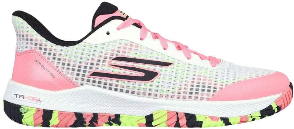 Skechers GO Pickleball Viper Court Pro Pickleball Shoes (Pink/White)