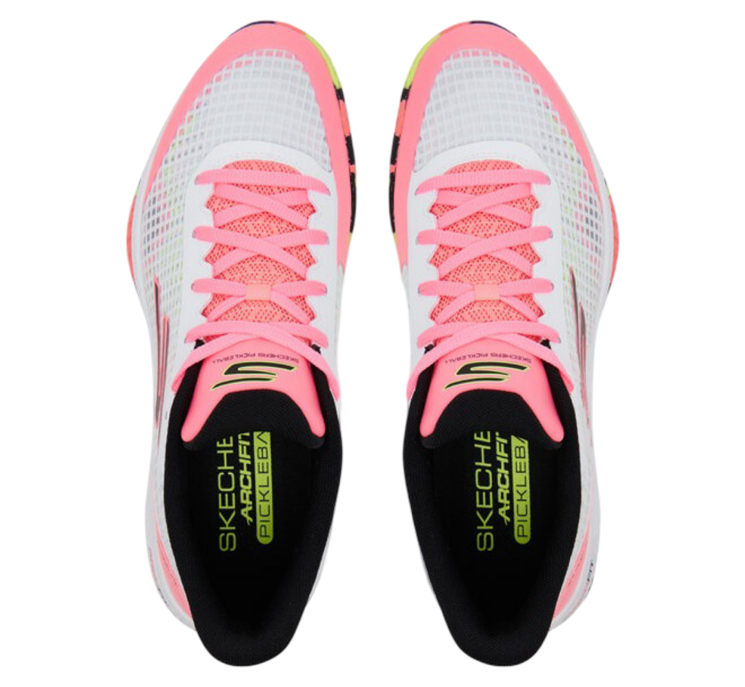 Skechers GO Pickleball Viper Court Pro Pickleball Shoes (Pink/White)