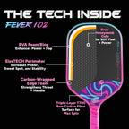 Friday Fever 102 Pickleball Paddle | Elongated