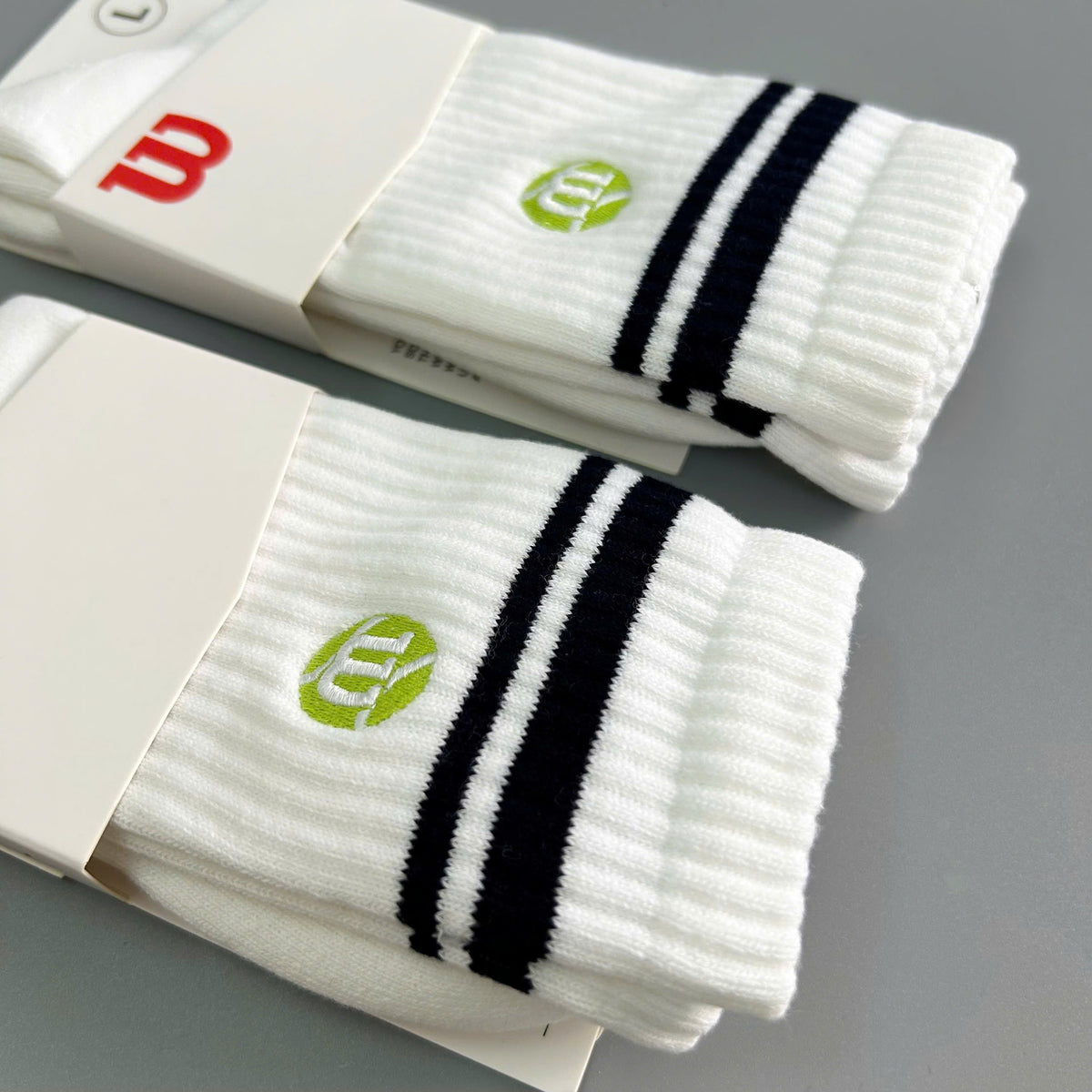 Wilson Crew Striped Pickleball Socks