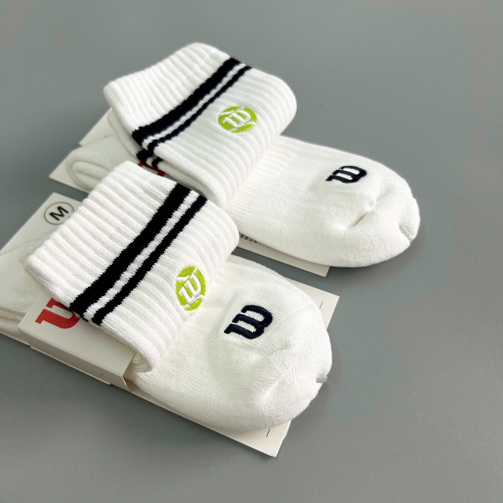 Wilson Crew Striped Pickleball Socks