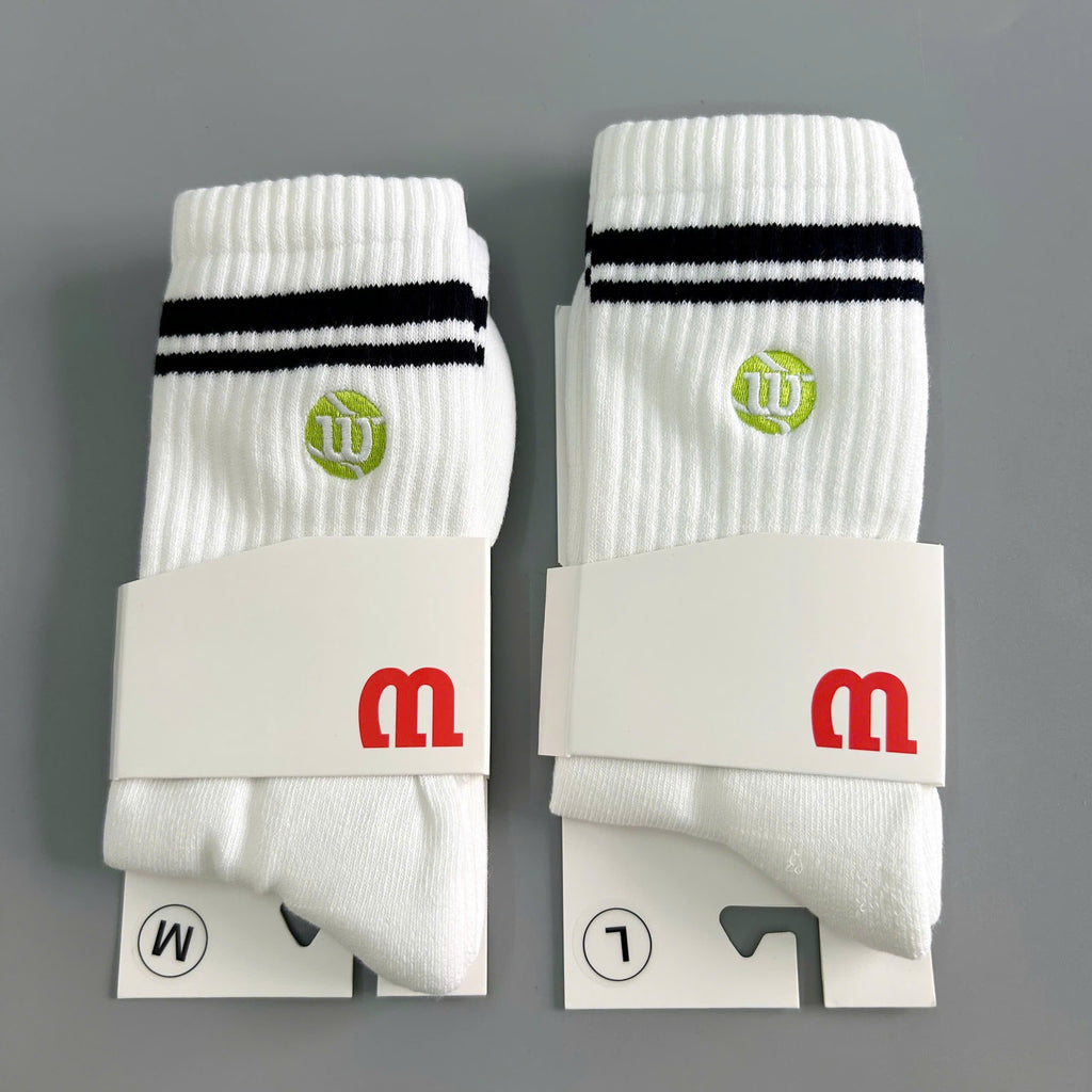 Wilson Crew Striped Pickleball Socks