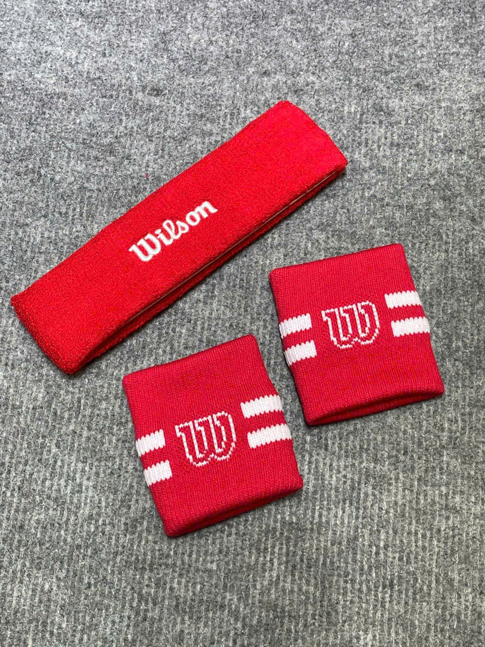 Wilson U Stripe Pickleball Headband & Wristband Set